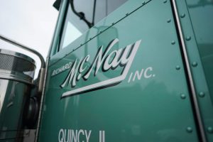 McNay logo on side of door.